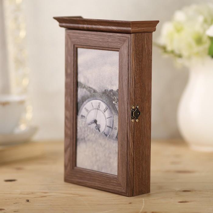 Ключница "Время" шоколад 28,5х20х6 см