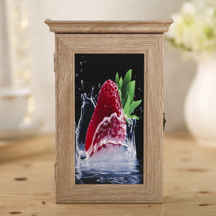 Ключница "Клубника" янтарь 28,5х20х6 см