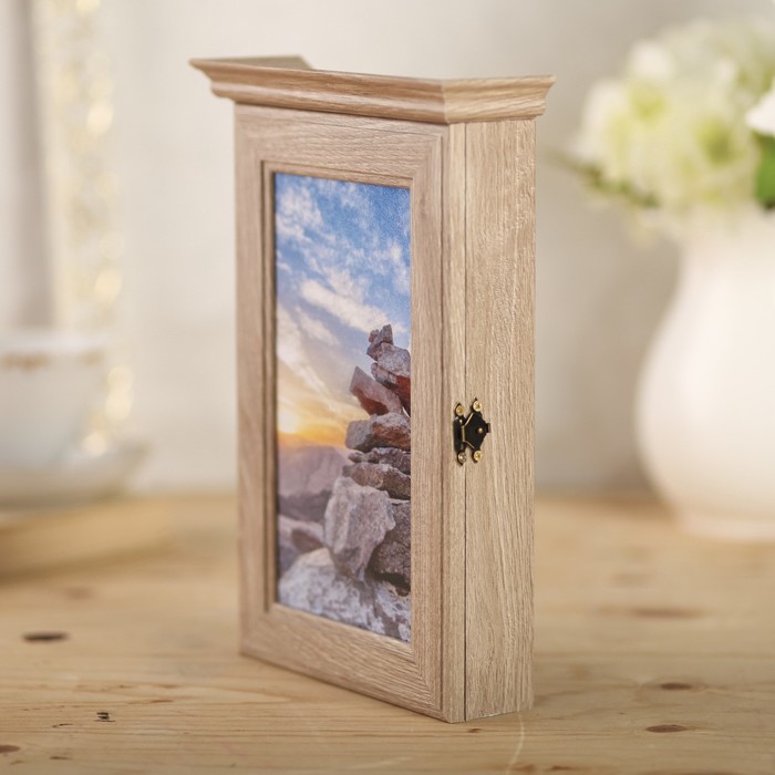 Ключница "Камни" янтарь 28,5х20х6 см