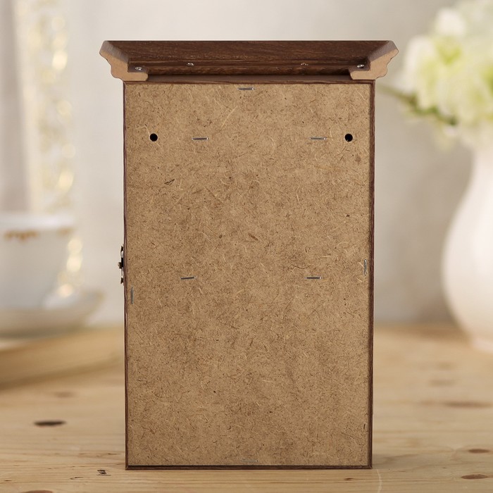 Ключница "Птичка на ветке" шоколад 28,5х20х6 см