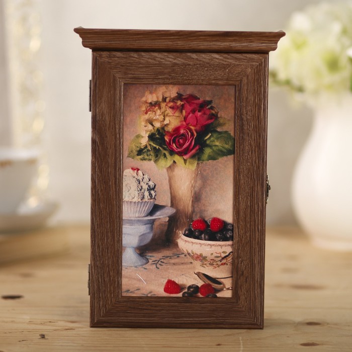 Ключница "Букет" шоколад 28,5х20х6 см