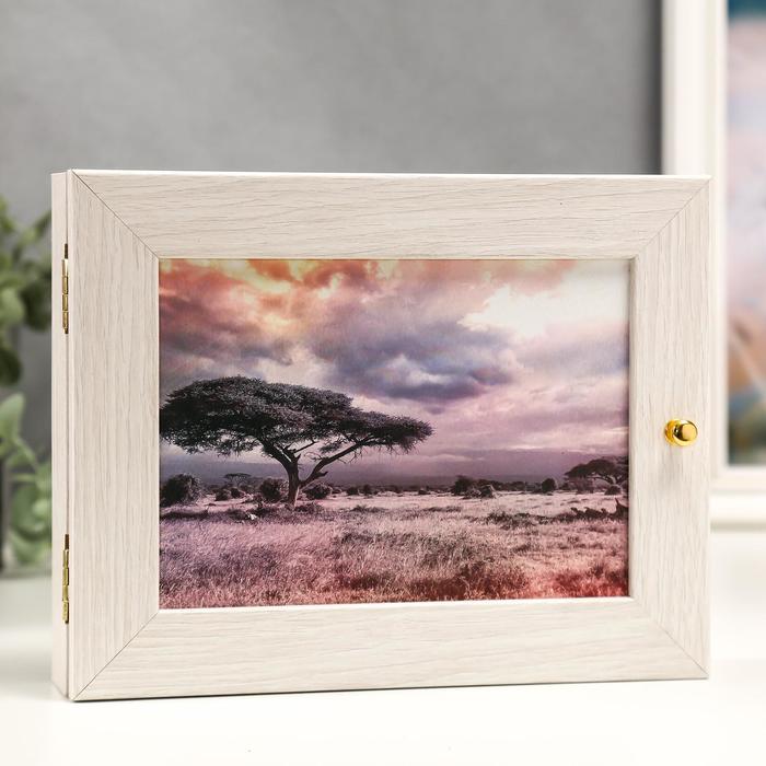 Ключница "Одинокое дерево" жемчуг 23,5х18х5 см