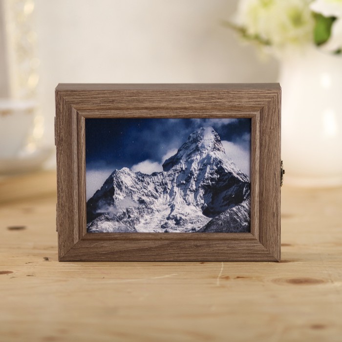 Ключница "Горы" коричневая 23,5х18х5 см