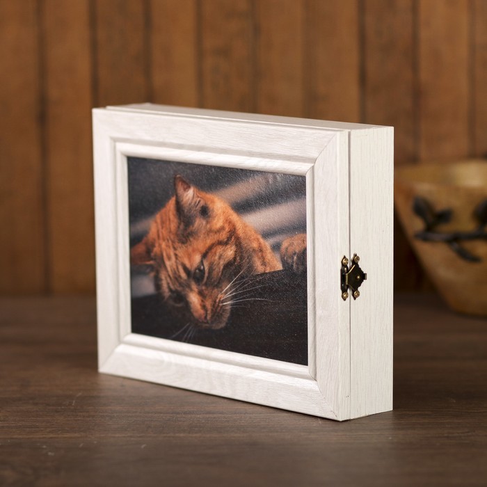 Ключница "Рыжий кот" жемчуг 23,5х18х5 см