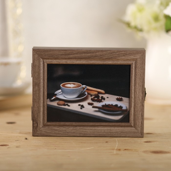Ключница "Аромат кофе" коричневая 23,5х18х5 см