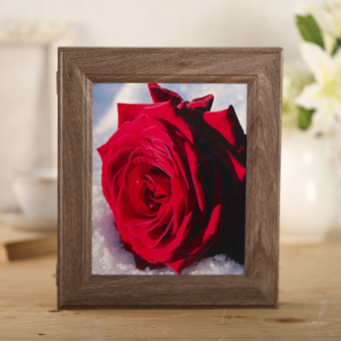 Ключница "Алая роза" коричневая 34,5х29,5х5 см