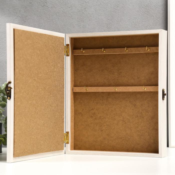 Ключница "Город" янтарь 30х25х5 см