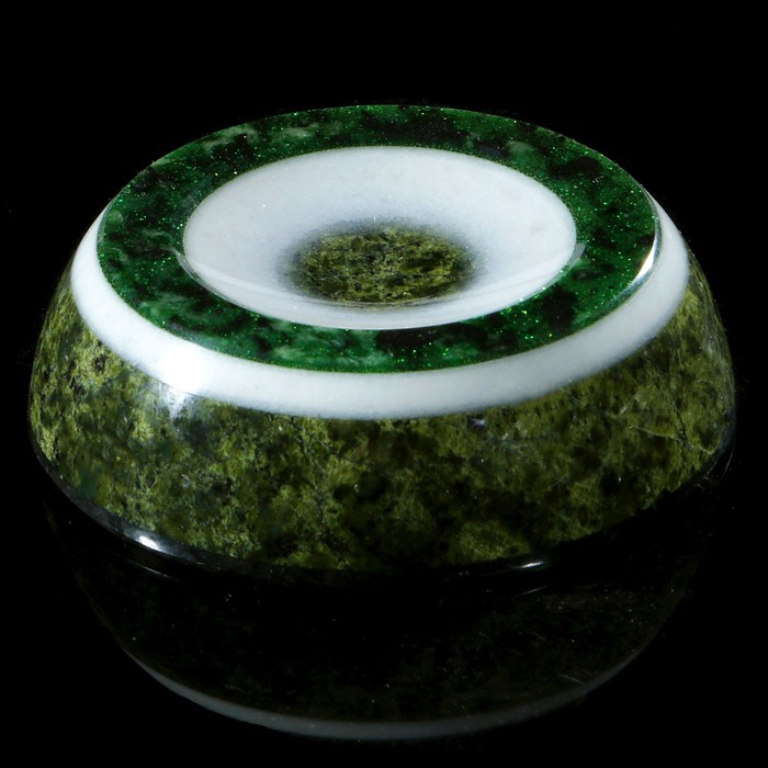 Шар из серпента, с подставкой, D=11 см