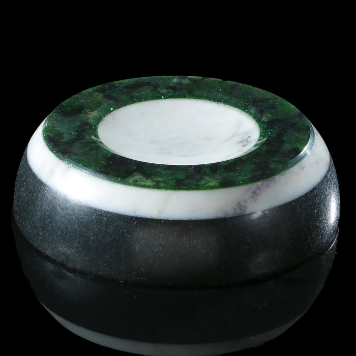 Шар из офиокальцита, с подставкой, D=11 см