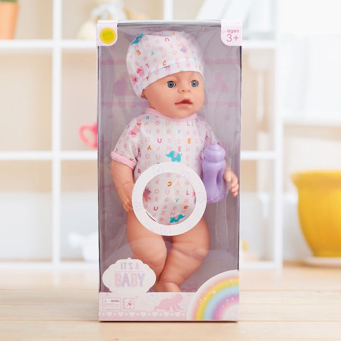 Пупс "Леночка" с бантом, звук, с аксессуарами