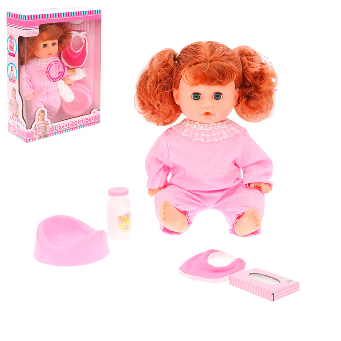 Пупс функциональный "Маруся", пьет, писает, со звуком, с аксессуарами