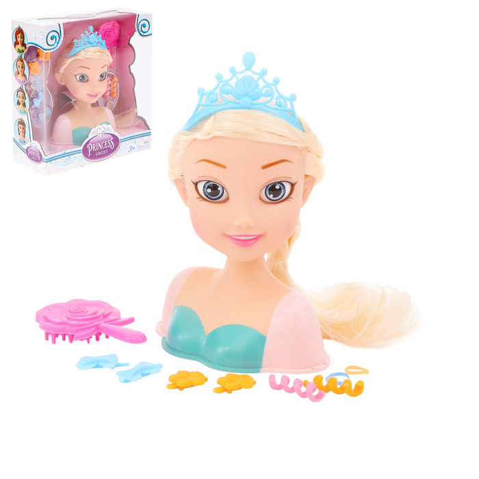 Кукла-манекен для создания причёсок "Стильная принцесса-2" с аксессуарами