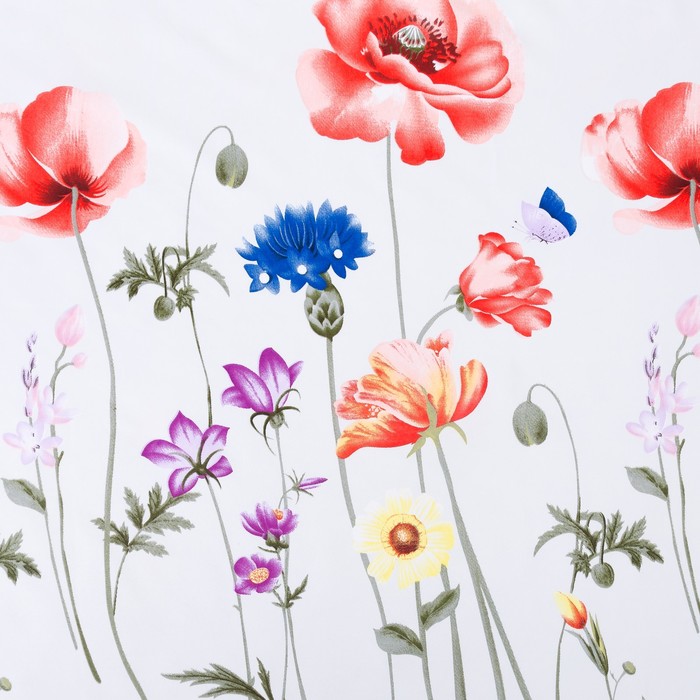 Простыня "Этель"220*240 Солнечные луга новосатин, 90%хлопок,10% п/э