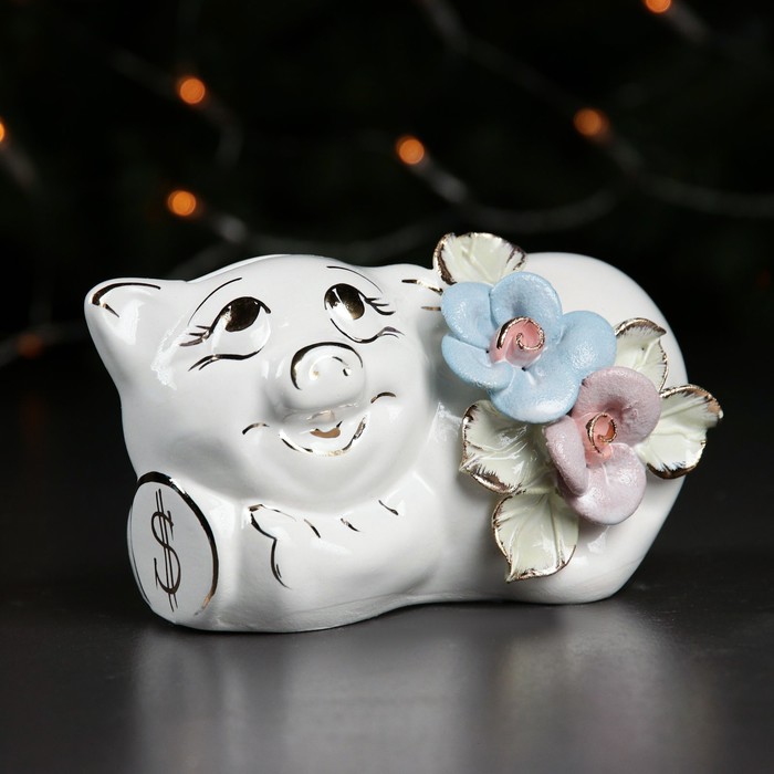 Копилка "Свинка Фани" лепка, микс