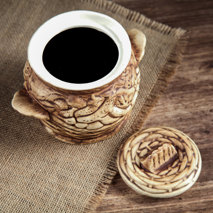 Горшок духовой "Натюрморт" шамот 0,5 л