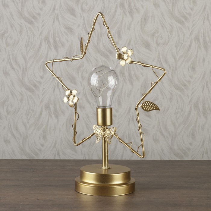 Лампа настольная лофт "Дикая Звезда" 3ААА 11х26,5х32