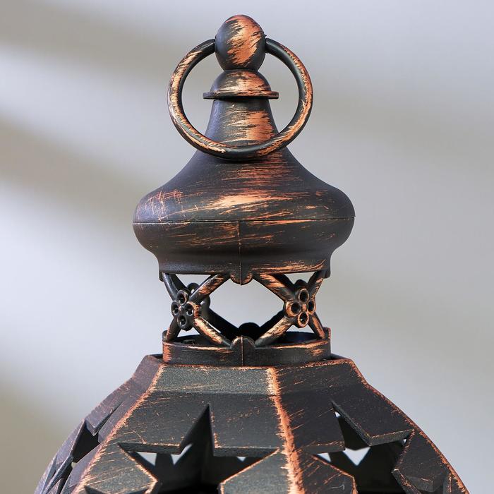 Светильник настольный "Восточный фонарь" LED 3хААА черный 16х18,5х41,5см