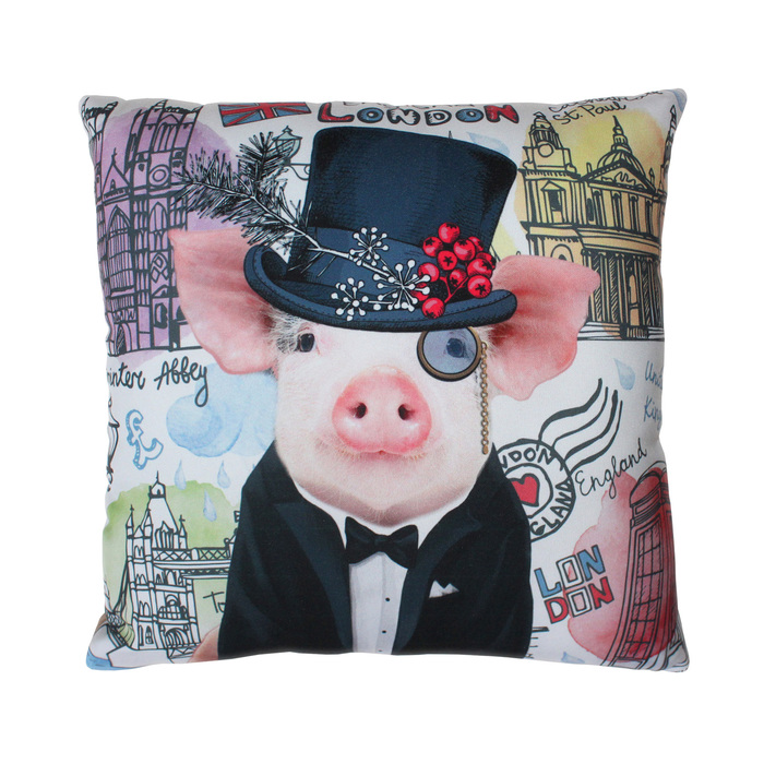 Подушка декор. 35х35 см фотопечать ГК-24, габардин 100% п/э, пл. 160 гр., холлофайбер