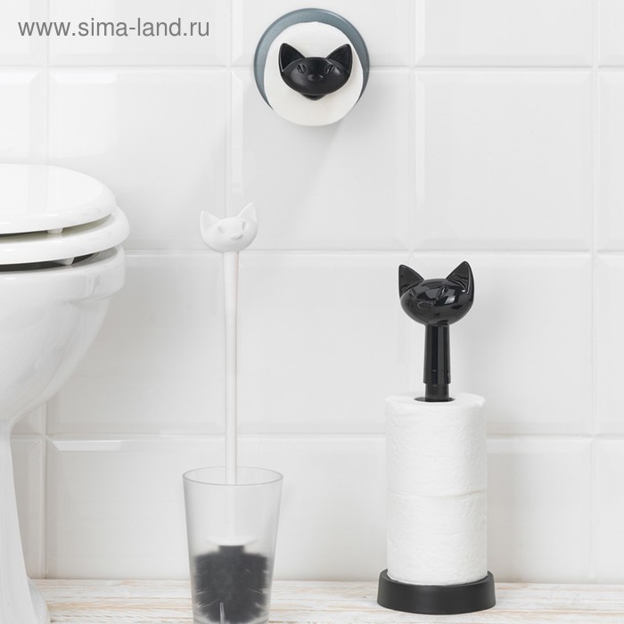 фото Держатель для туалетной бумаги miaou, серый koziol