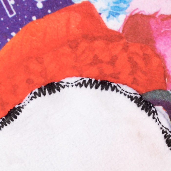 Полотенце микрофибра "Доляна" С Новым годом, 20х20 см, 400 гр/м2