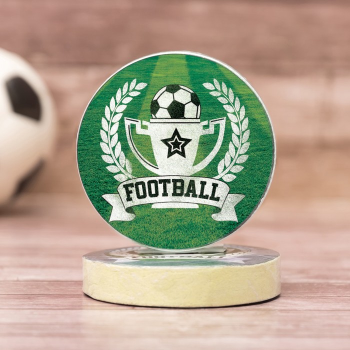 Полотенце прессованное Collorista "Футбол" 28 х 28 см, хлопок