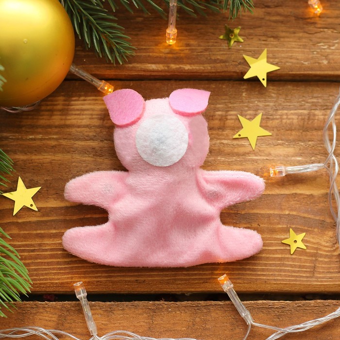 Магнит новогодний "Радости", мягкая игрушка