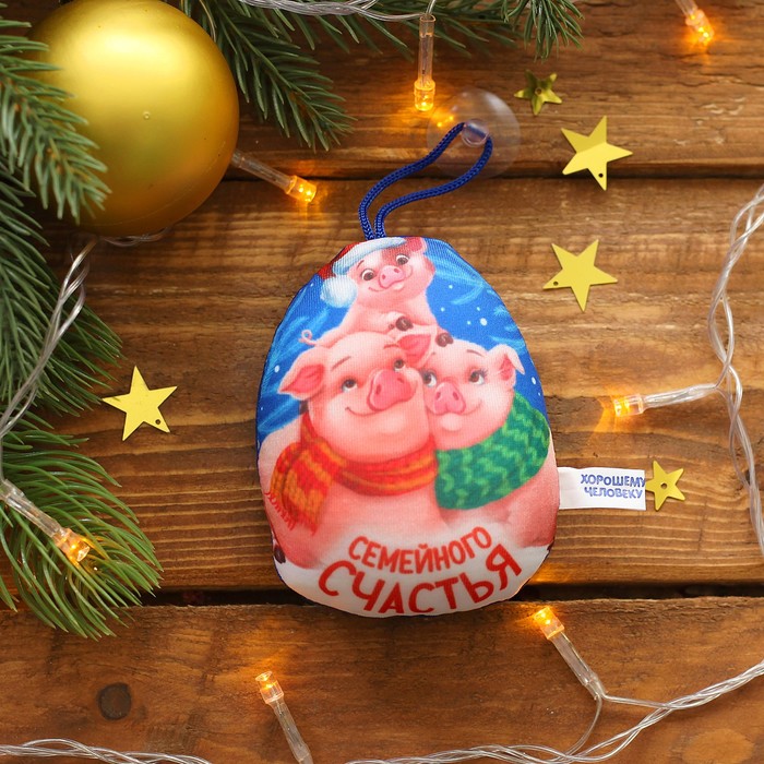Брелок-антистресс на присоске "Семейного счастья", хрюша, 11 см