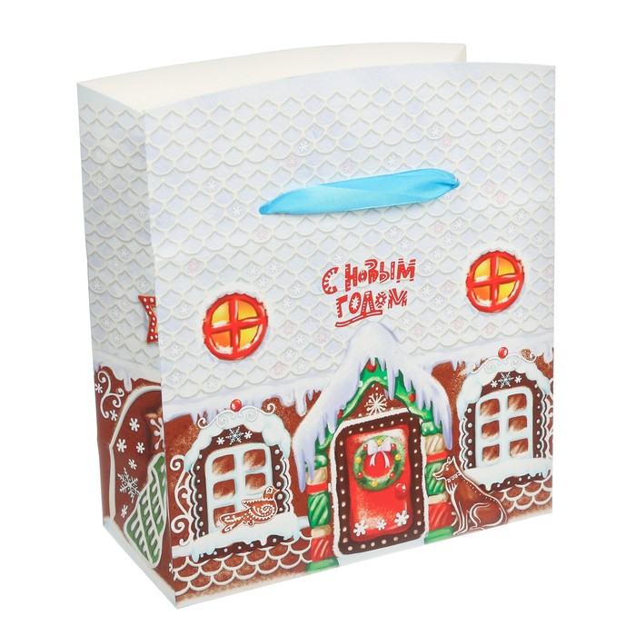 Пакет ‒коробка «С Новым годом », 23 × 18 × 11 см
