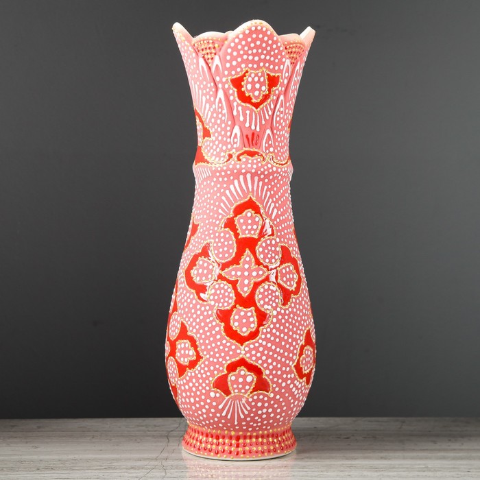 Ваза "Виктория" точечная роспись