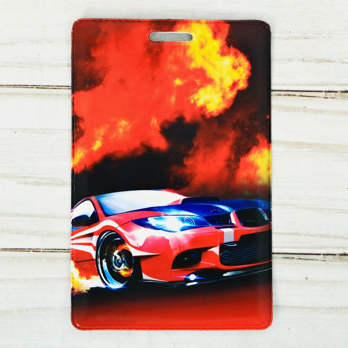 Чехол для карточек и бейджа «Авто», 6,8 х 10,5 см