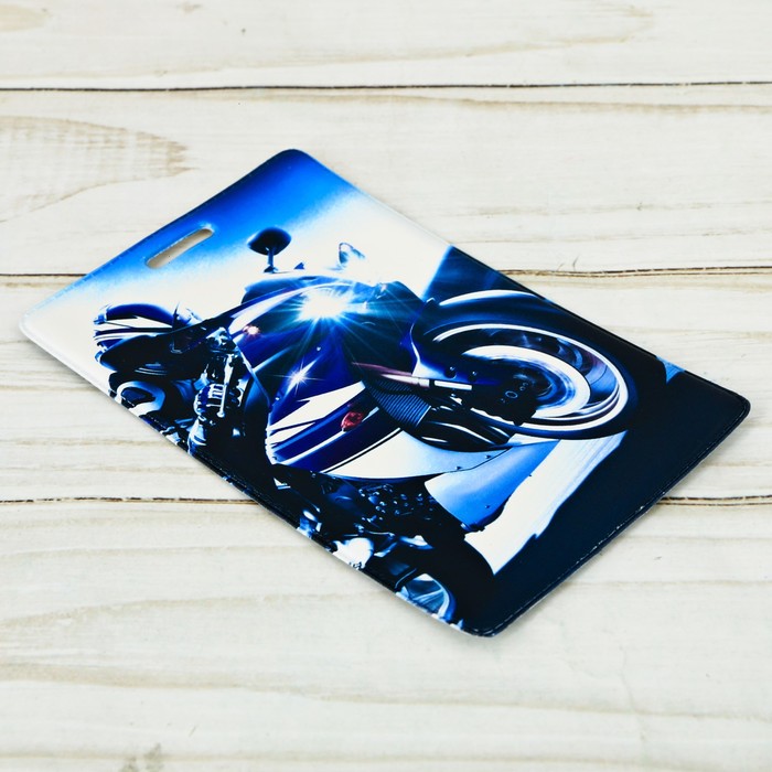 Чехол для карточек и бейджа «Мото», 6,8 х 10,5 см