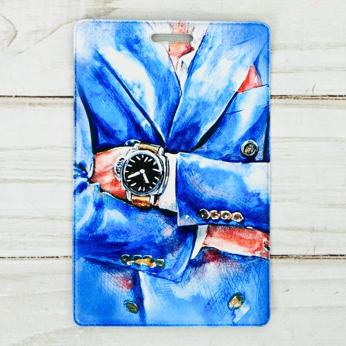 Чехол для карточек и бейджа «Мужчина», 6,8 х 10,5 см