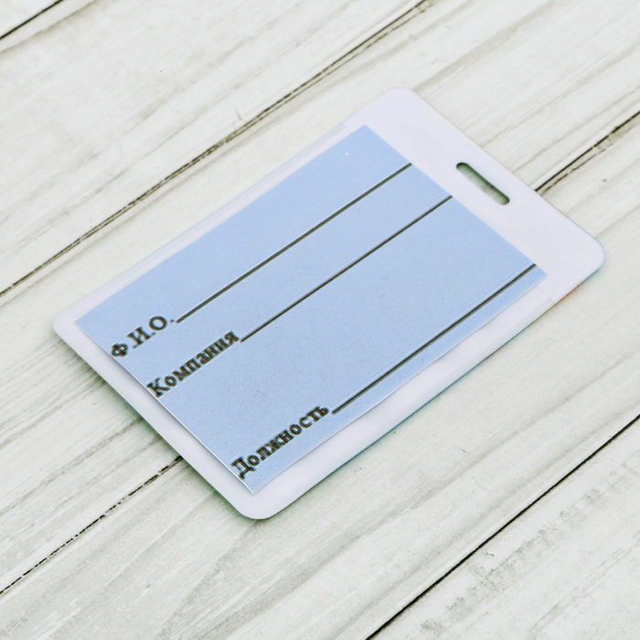 Чехол для карточек и бейджа «Пингвин», 6,8 х 10,5 см