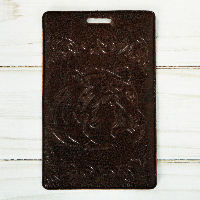 Чехол для карточек и бейджа «Медведь», 6,8 х 10,5 см