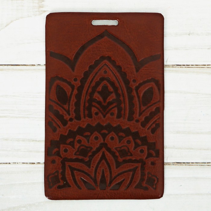 Чехол для карточек и бейджа «Орнаментальный», 6,8 х 10,5 см