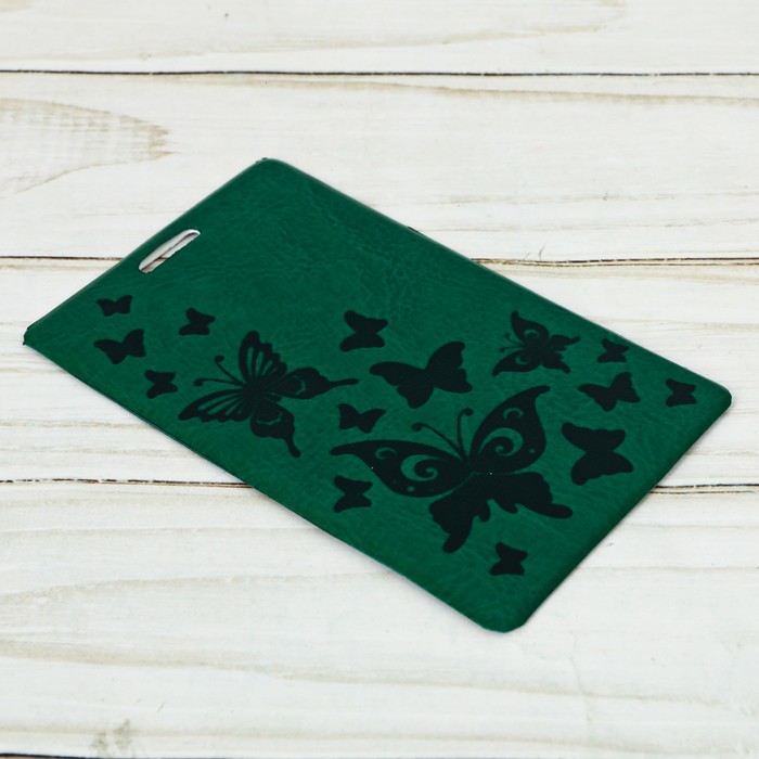 Чехол для карточек и бейджа «Бабочки», 6,8 х 10,5 см