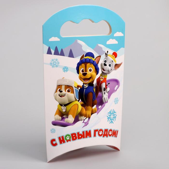 Коробка складная PAW PATROL "С новым годом!", 12 х 18,5 х 3,8 см