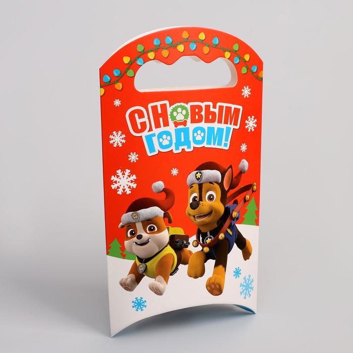 Коробка складная PAW PATROL "С Новым Годом!", 12 х 18,5 х 3,8 см