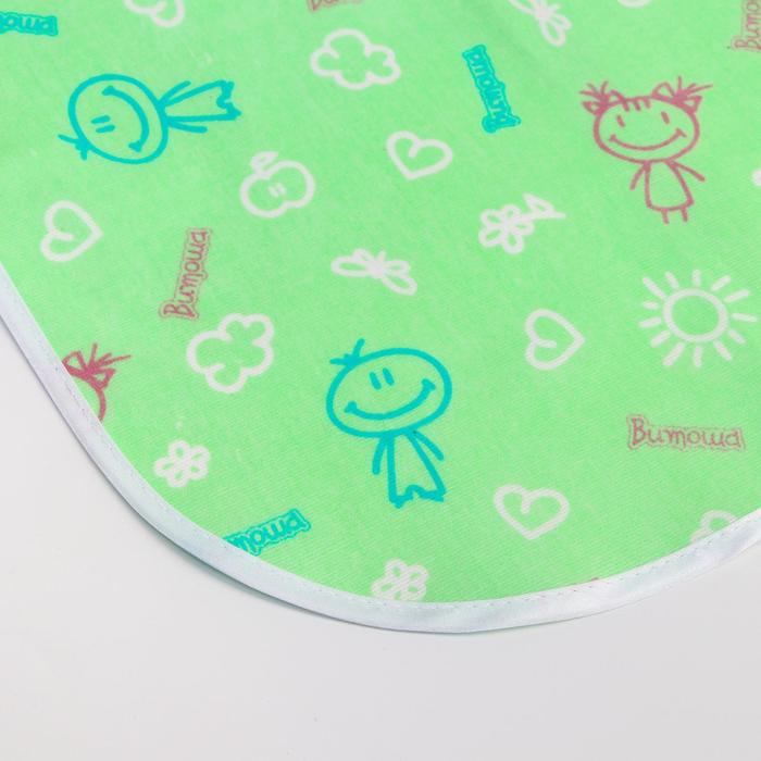 Наматрасник из клеёнки с ПВХ-покрытием, 60х120 см, в кроватку, с рисунком