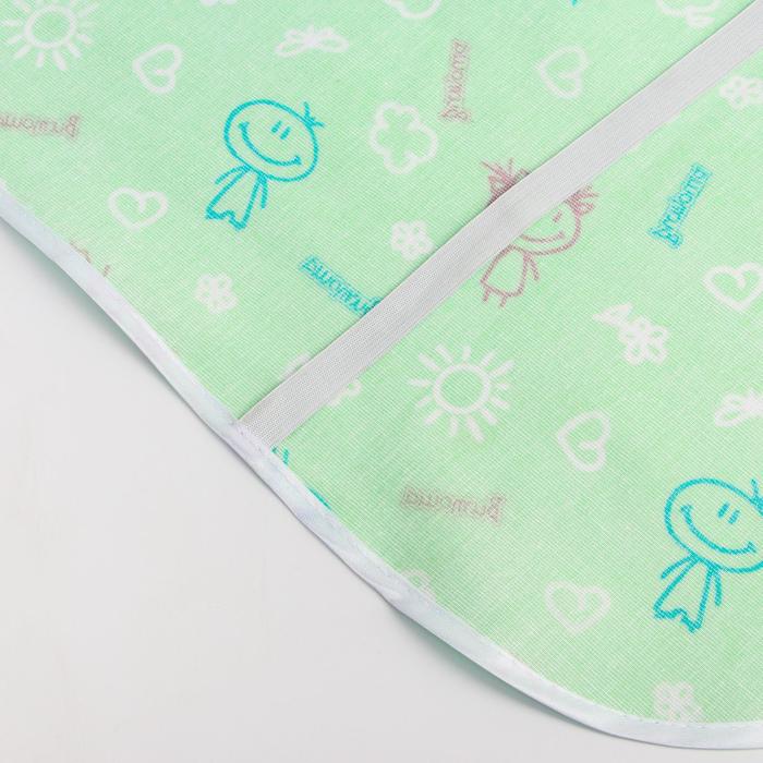 Наматрасник из клеёнки с ПВХ-покрытием, 60х120 см, в кроватку, с рисунком