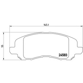 

Колодки тормозные BREMBO P18001