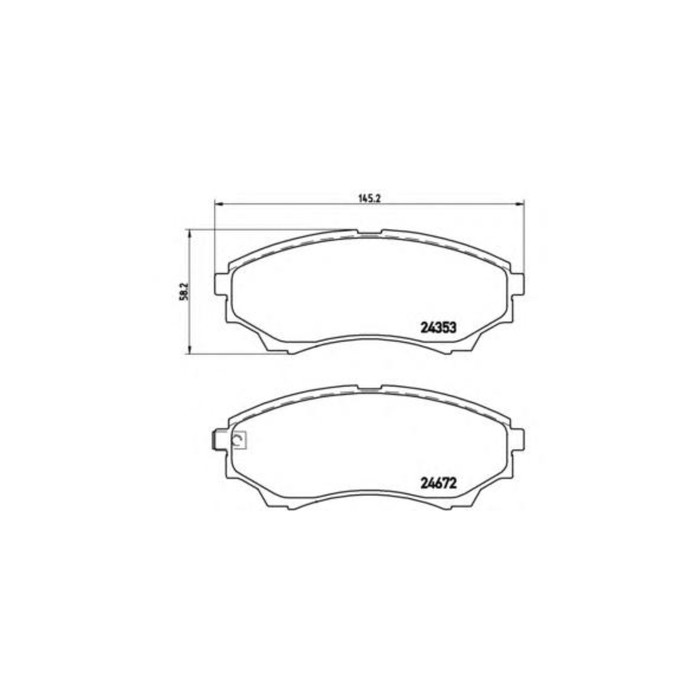 Колодки тормозные  BREMBO P24086