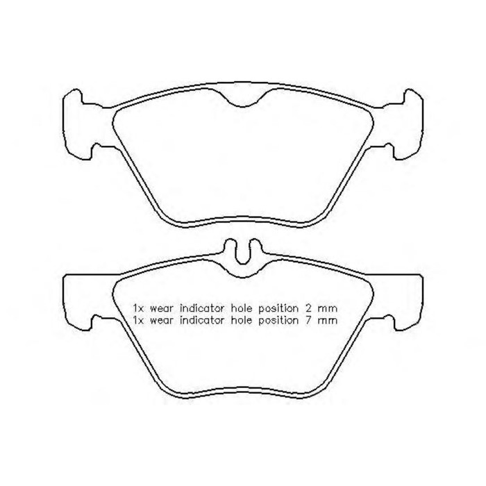 Колодки тормозные  BREMBO P50075