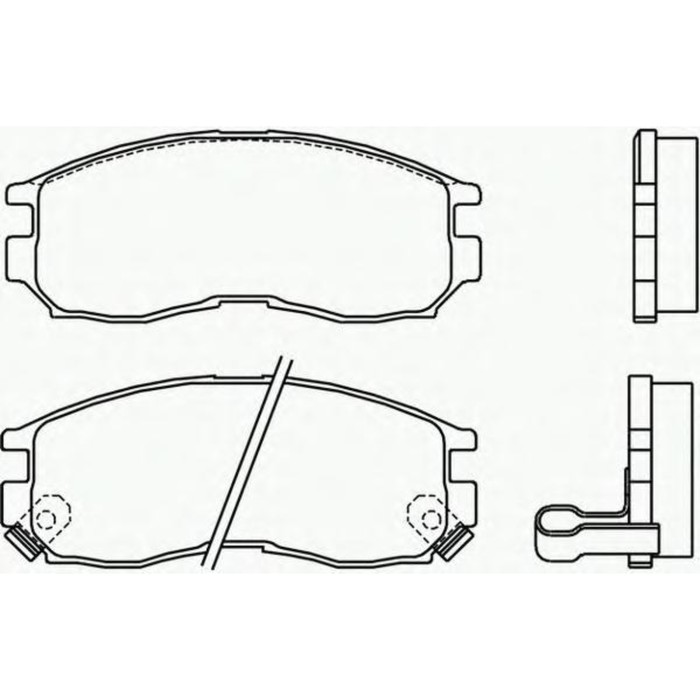 Колодки тормозные  BREMBO P54014
