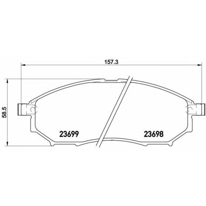 Колодки тормозные  BREMBO P56094