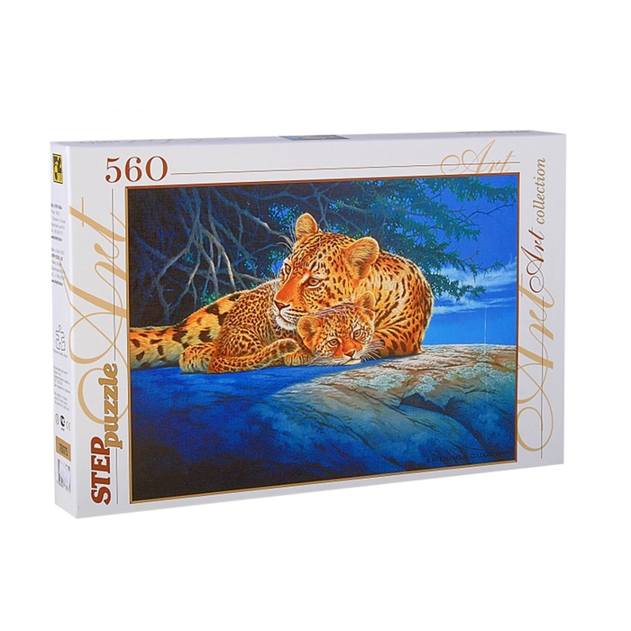 Пазлы "Леопарды", 560 элементов