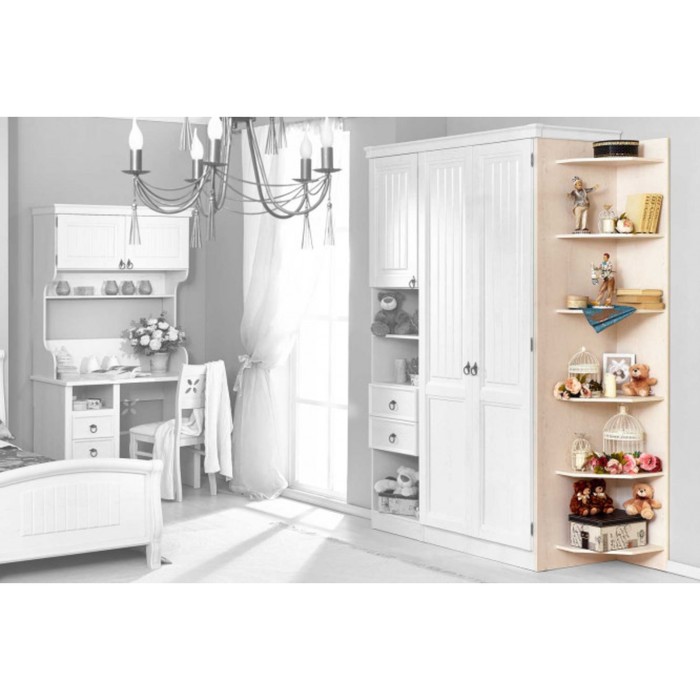 Стеллаж окончание "Амели", цвет дуб прованс