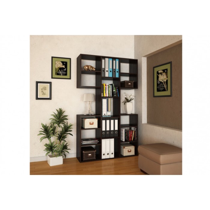 Стеллаж "Рикс-3", цвет венге