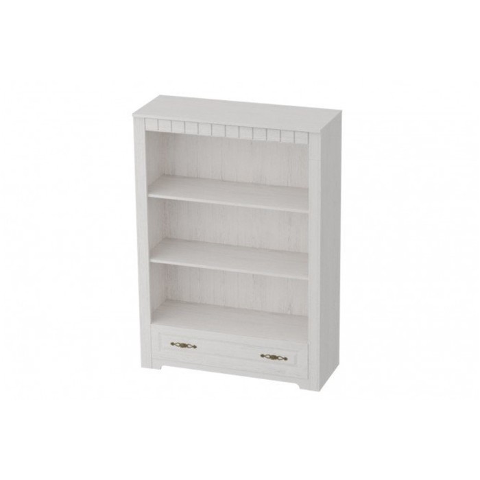 Стеллаж "Прованс", цвет бодега белая/патина премиум