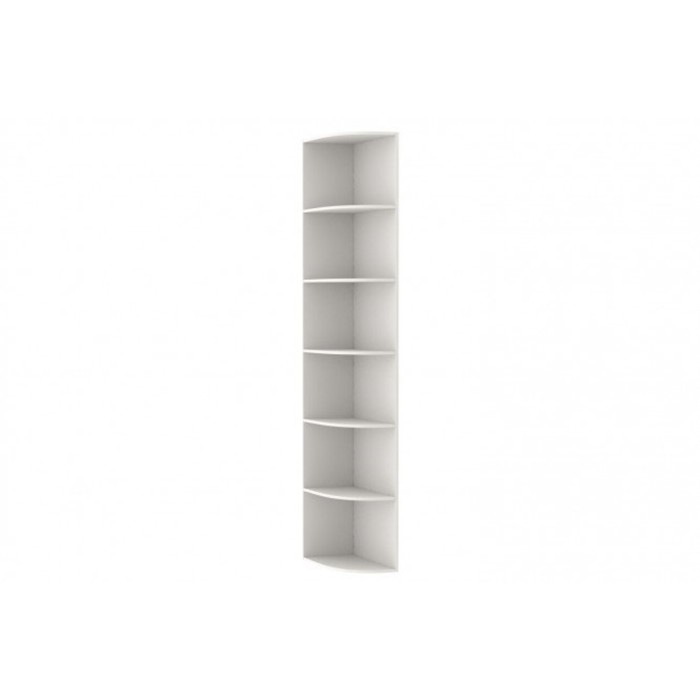 Стеллаж угловой Slide, 600х300х2200 мм, цвет белый